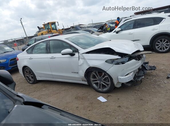 3FA6P0LU7HR165260 2017 FORD FUSION HYBRID White Widok zestawu wskaźników