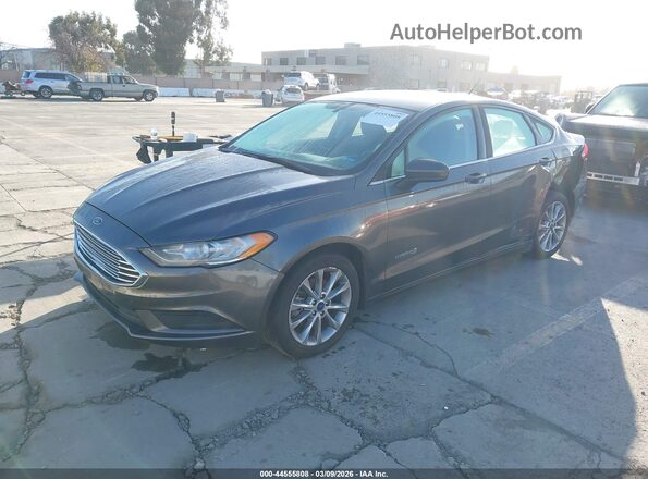 3FA6P0LU7HR374773 2017 FORD FUSION HYBRID Gray Przód lewy
