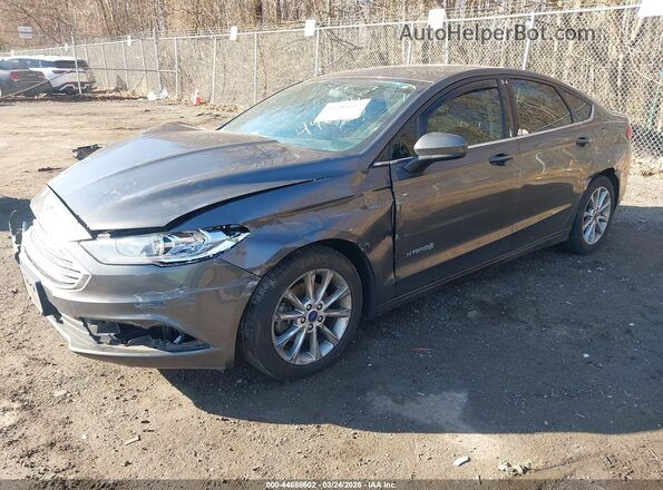 3FA6P0LU8HR138391 2017 FORD FUSION HYBRID Gray 