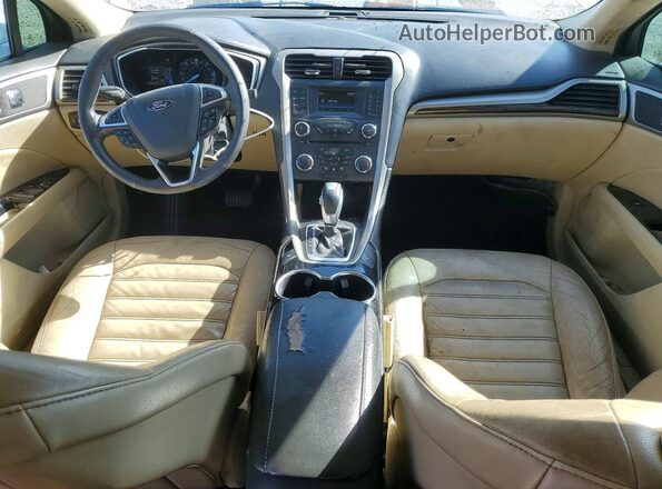 3FA6P0LU9GR389354 2016 FORD FUSION Белый Вид панели приборов