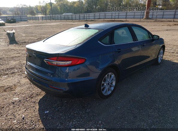 3FA6P0LU9KR137757 2019 FORD FUSION HYBRID Teal უკანა მარჯვენა