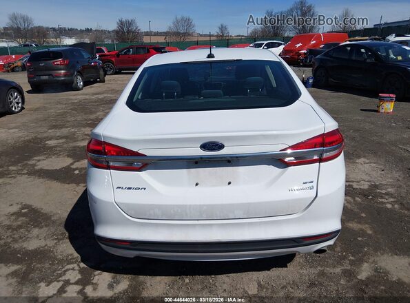 3FA6P0LUXJR138902 2018 FORD FUSION HYBRID White 