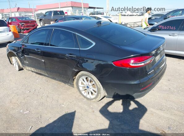 3FA6P0MU0KR264136 2019 FORD FUSION HYBRID Black Rear left