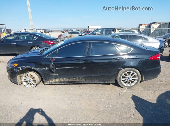 3FA6P0MU0KR264136 2019 FORD FUSION HYBRID Black 360 interior view