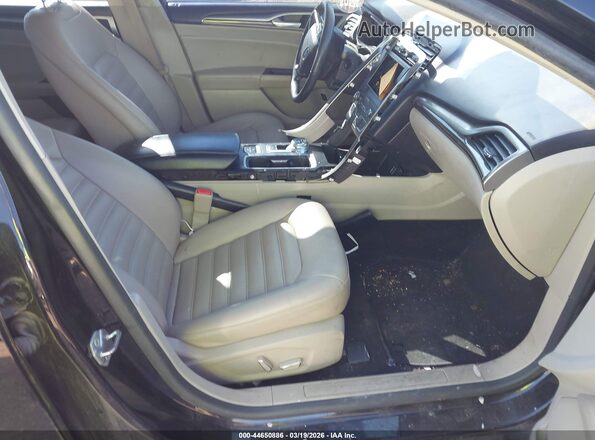 3FA6P0MU0KR264136 2019 FORD FUSION HYBRID Black Front interior view