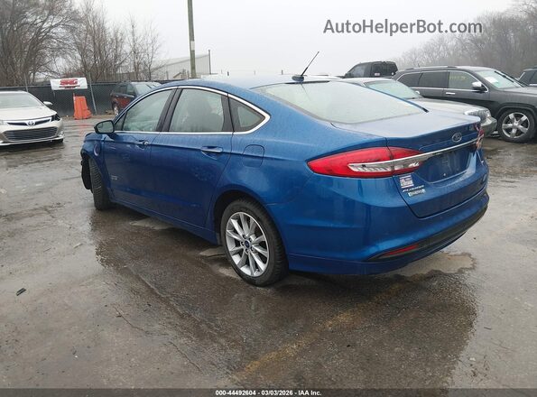 3FA6P0PU1JR264057 2018 FORD FUSION ENERGI Синий Задняя левая четверть