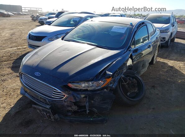3FA6P0UU3HR236341 2017 FORD FUSION HYBRID Black Przód lewy