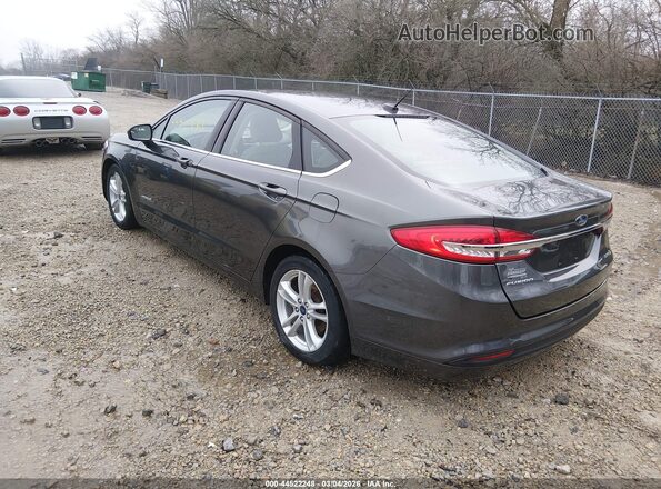 3FA6P0UU7JR142002 2018 FORD FUSION Gray Задня ліва чверть