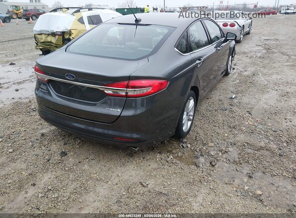 3FA6P0UU7JR142002 2018 FORD FUSION Gray Задня права чверть