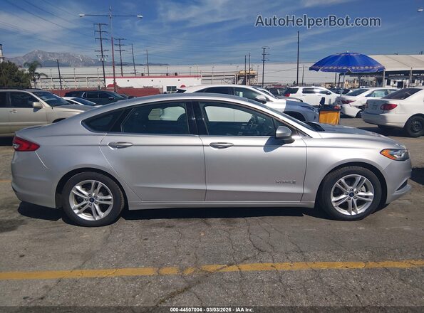 3FA6P0UU8JR254355 2018 FORD FUSION HYBRID Silver Панорамний вид салону 360°