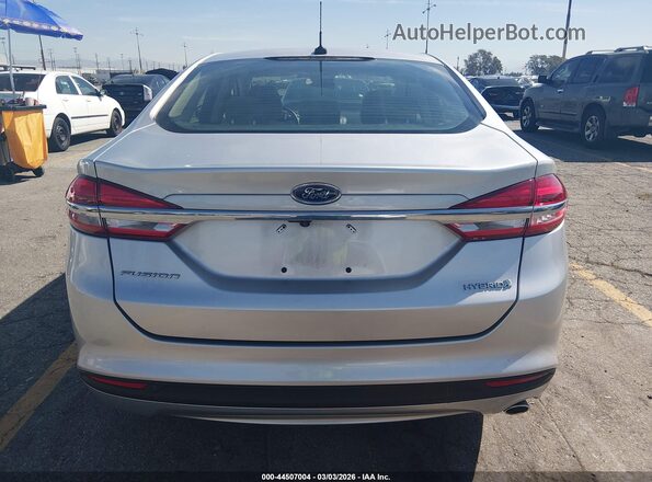 3FA6P0UU8JR254355 2018 FORD FUSION HYBRID Silver 