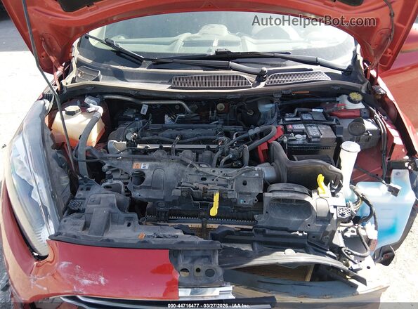 3FADP4EJ0JM140933 2018 FORD FIESTA Red Widok z tyłu