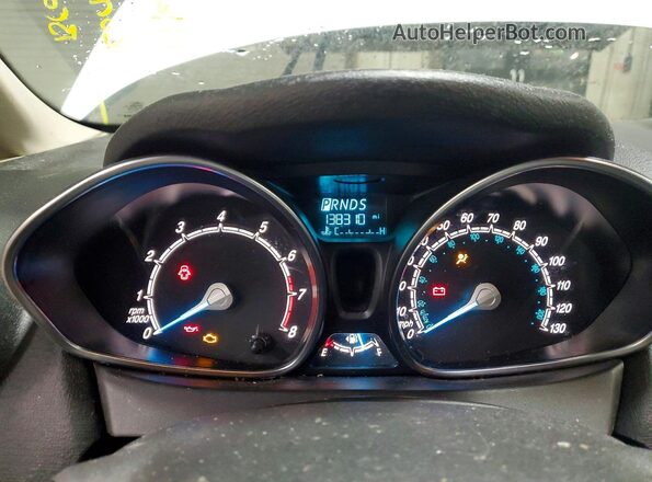 3FADP4EJ2GM111927 2016 FORD FIESTA White Вид щитка приладів