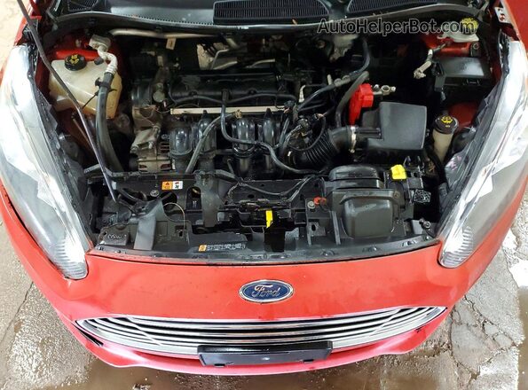 3FADP4EJ7JM104222 2018 FORD FIESTA Orange Вид підкапотного простору
