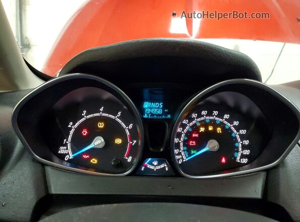 3FADP4EJ7JM104222 2018 FORD FIESTA Orange Вид щитка приладів