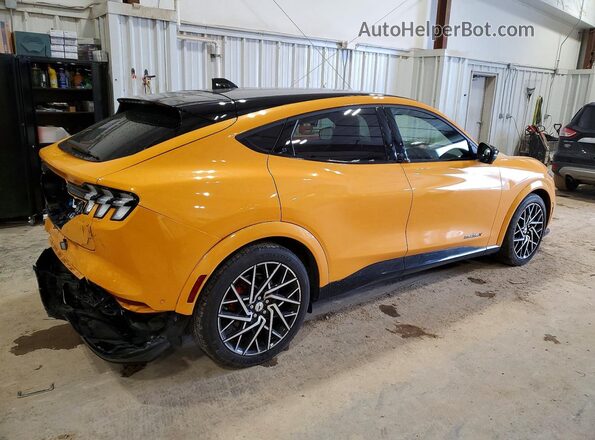 3FMTK4SX9MME04440 2021 FORD MUSTANG Оранжевый Задняя правая четверть