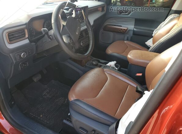 3FTTW8F97NRA62776 2022 FORD MAVERICK Red Front interior view