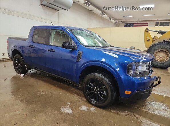 3FTTW8H35RRA76108 2024 FORD MAVERICK Синий Передняя правая четверть