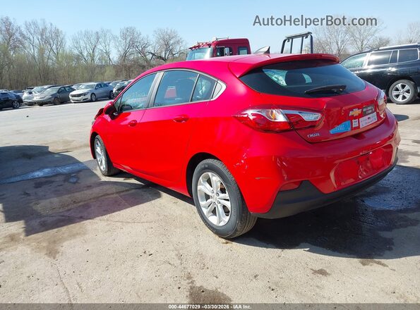 3G1BC6SM6KS615255 2019 CHEVROLET CRUZE Red Rear left