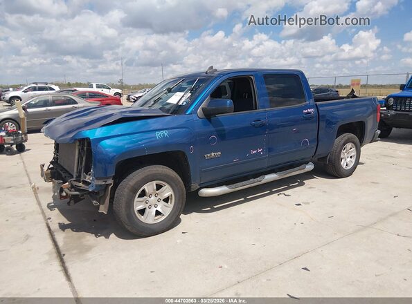 3GCPCRECXJG273893 2018 CHEVROLET SILVERADO Blue 