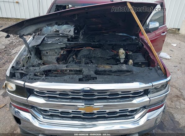 3GCPCTEJXJG633000 2018 CHEVROLET SILVERADO Red Rear view