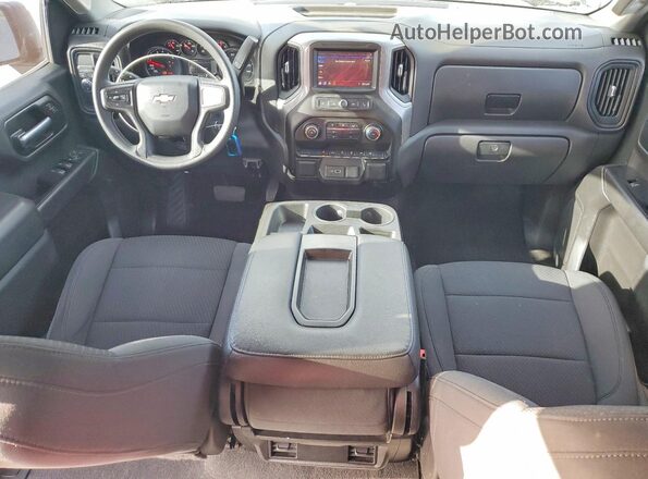 3GCPWBEK0MG388318 2021 CHEVROLET SILVERADO Синий Вид панели приборов