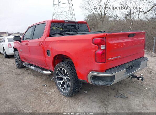 3GCPWCED5MG198442 2021 CHEVROLET SILVERADO Red უკანა მარცხენა
