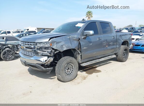 3GCPWCED6KG186717 2019 CHEVROLET SILVERADO Gray Առջևի ձախ երեք քառորդ տեսարան