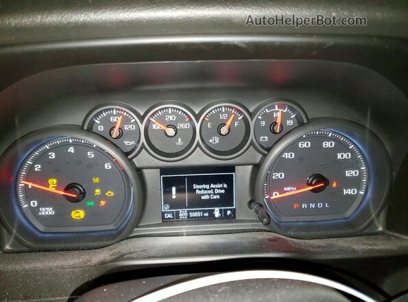 3GCPYCEF6MG121848 2021 CHEVROLET SILVERADO Black Instrument cluster view