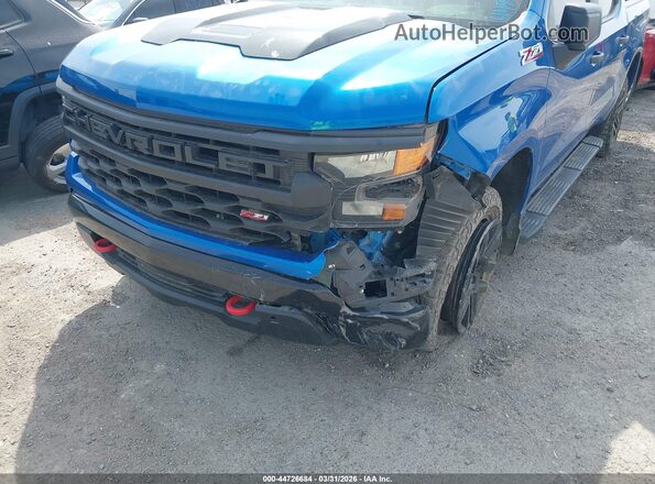 3GCUDCED3PG353342 2023 CHEVROLET SILVERADO Blue წინა ხედი