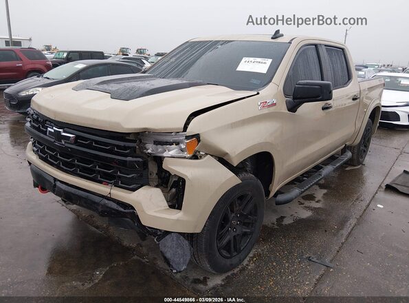 3GCUDFED4NG611317 2022 CHEVROLET SILVERADO Tan Передня ліва чверть