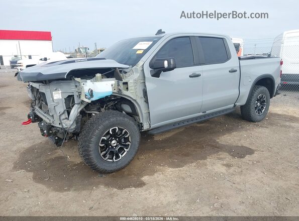 3GCUDHE85RG142940 2024 CHEVROLET SILVERADO Gray Առջևի ձախ երեք քառորդ տեսարան