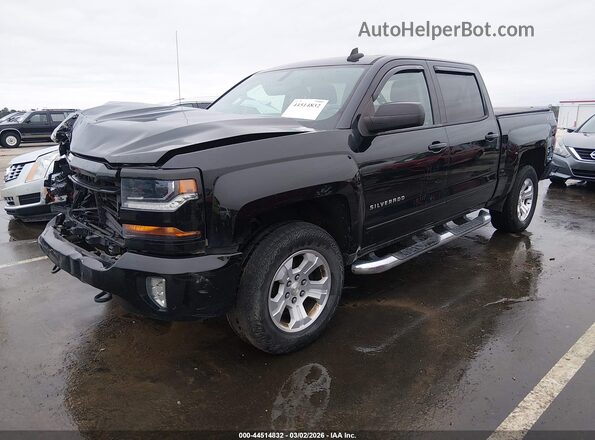 3GCUKREC3JG400165 2018 CHEVROLET SILVERADO Черный Передняя левая четверть