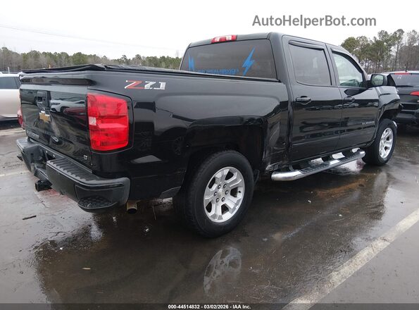 3GCUKREC3JG400165 2018 CHEVROLET SILVERADO Черный Задняя правая четверть