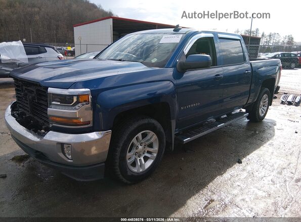 3GCUKREC3JG461631 2018 CHEVROLET SILVERADO Blue Передня ліва чверть