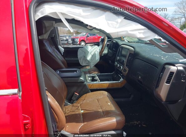 3GCUKREC4GG323976 2016 CHEVROLET SILVERADO Red Widok wnętrza z przodu