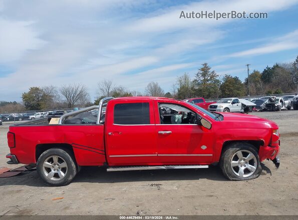 3GCUKREC4GG323976 2016 CHEVROLET SILVERADO Red Widok zestawu wskaźników