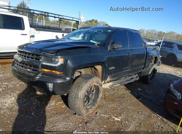 3GCUKREC7JG401366 2018 CHEVROLET SILVERADO Black წინა მარცხენა ხედი სამი მეოთხედიდან