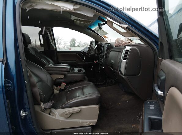 3GCUKREC8HG408529 2017 CHEVROLET SILVERADO Blue Вид салону спереду