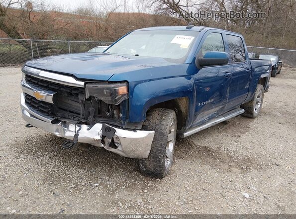 3GCUKREC8HG408529 2017 CHEVROLET SILVERADO Blue Передня ліва чверть