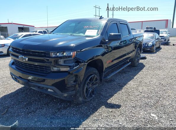 3GCUYEED2LG328149 2020 CHEVROLET SILVERADO Black წინა მარცხენა ხედი სამი მეოთხედიდან