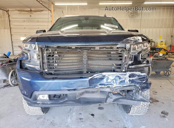 3GCUYEED5KG148436 2019 CHEVROLET SILVERADO Blue Front view