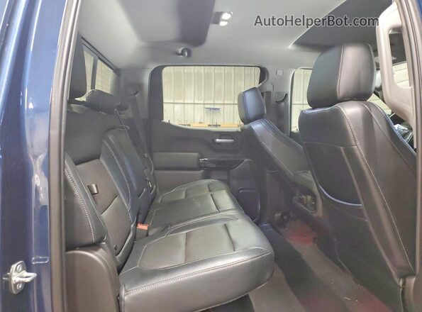 3GCUYEED5KG148436 2019 CHEVROLET SILVERADO Blue Rear seats view