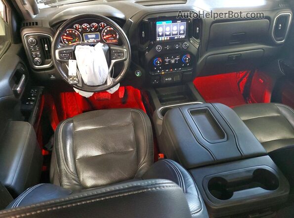 3GCUYEED5KG148436 2019 CHEVROLET SILVERADO Blue Dashboard view