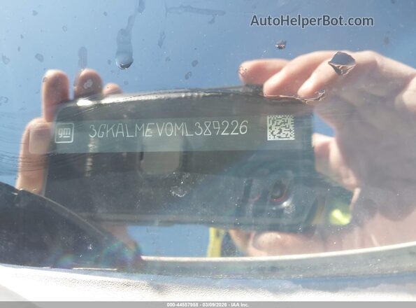 3GKALMEV0ML389226 2021 GMC TERRAIN White Vista del compartimento del motor