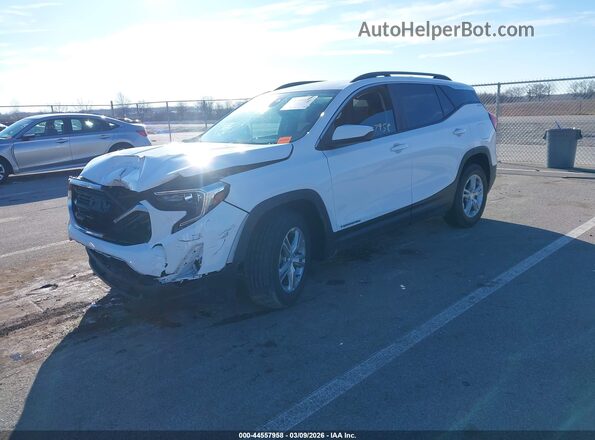 3GKALMEV0ML389226 2021 GMC TERRAIN White Vista tres cuartos delantera izquierda