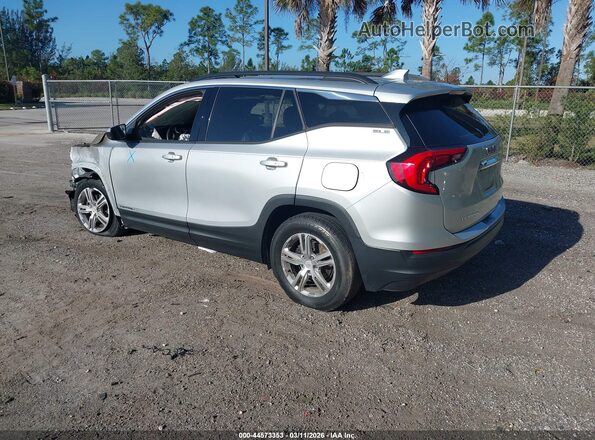 3GKALMEV1JL236253 2018 GMC TERRAIN Silver Tył lewy