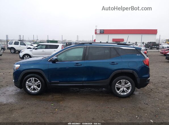 3GKALMEV6ML315602 2021 GMC TERRAIN Синий Панорамный вид салона 360°