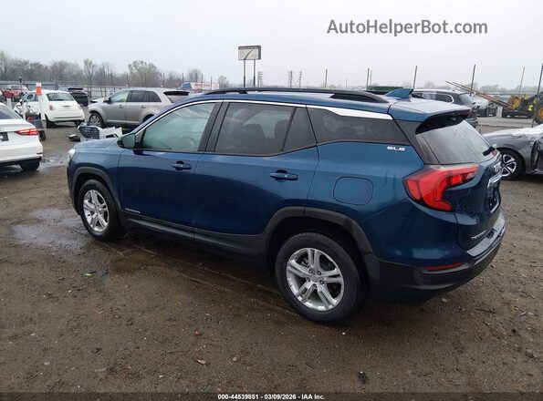 3GKALMEV6ML315602 2021 GMC TERRAIN Синий Задняя левая четверть
