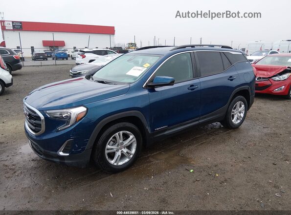 3GKALMEV6ML315602 2021 GMC TERRAIN Синий Передняя левая четверть